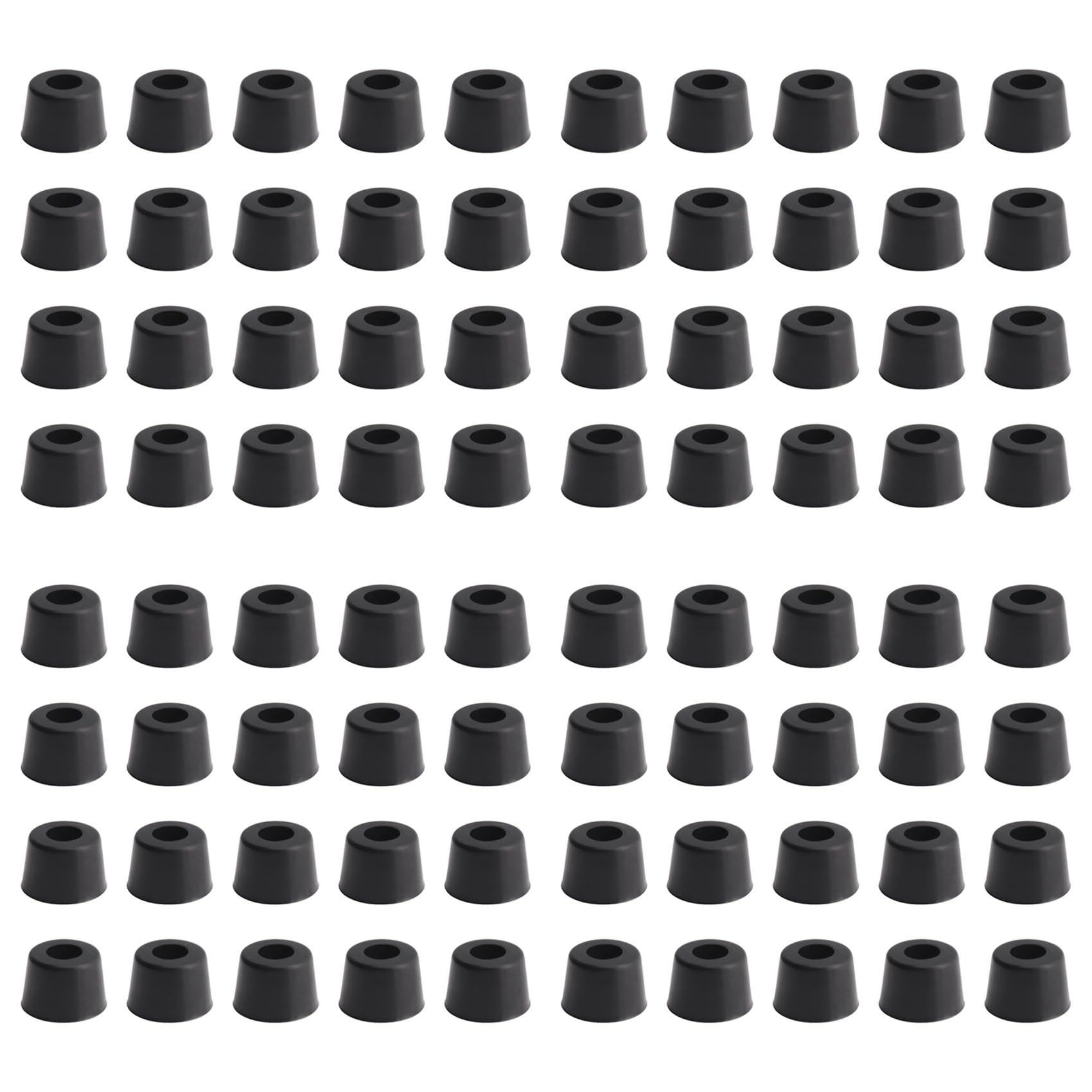 Hndhbfgrt Rubber Anti Vibration Isolator Absorber Base Foot Pad 80Pcs Black
