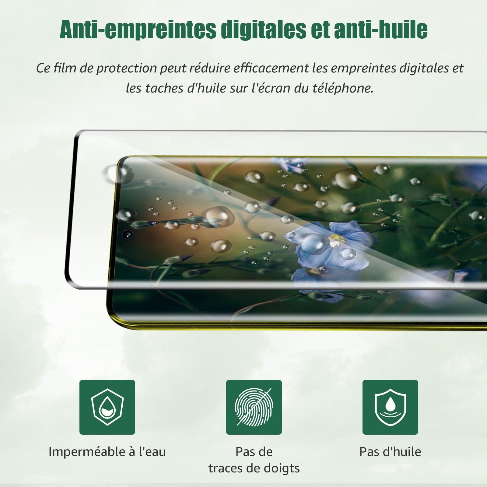Verre Trempé Motorola Edge 60/60 Fusion/60 Pro 5G, 9H Résistante aux Rayures, Protection Écran 3D HD