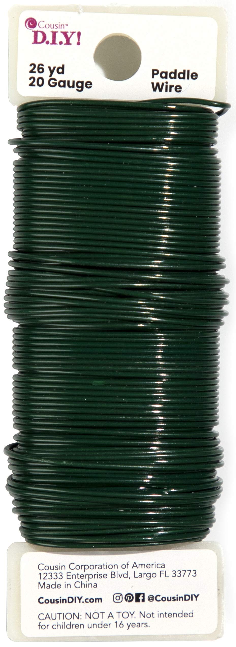 Cousin DIY Green Paddle Wire, 20 Gauge, 110ft