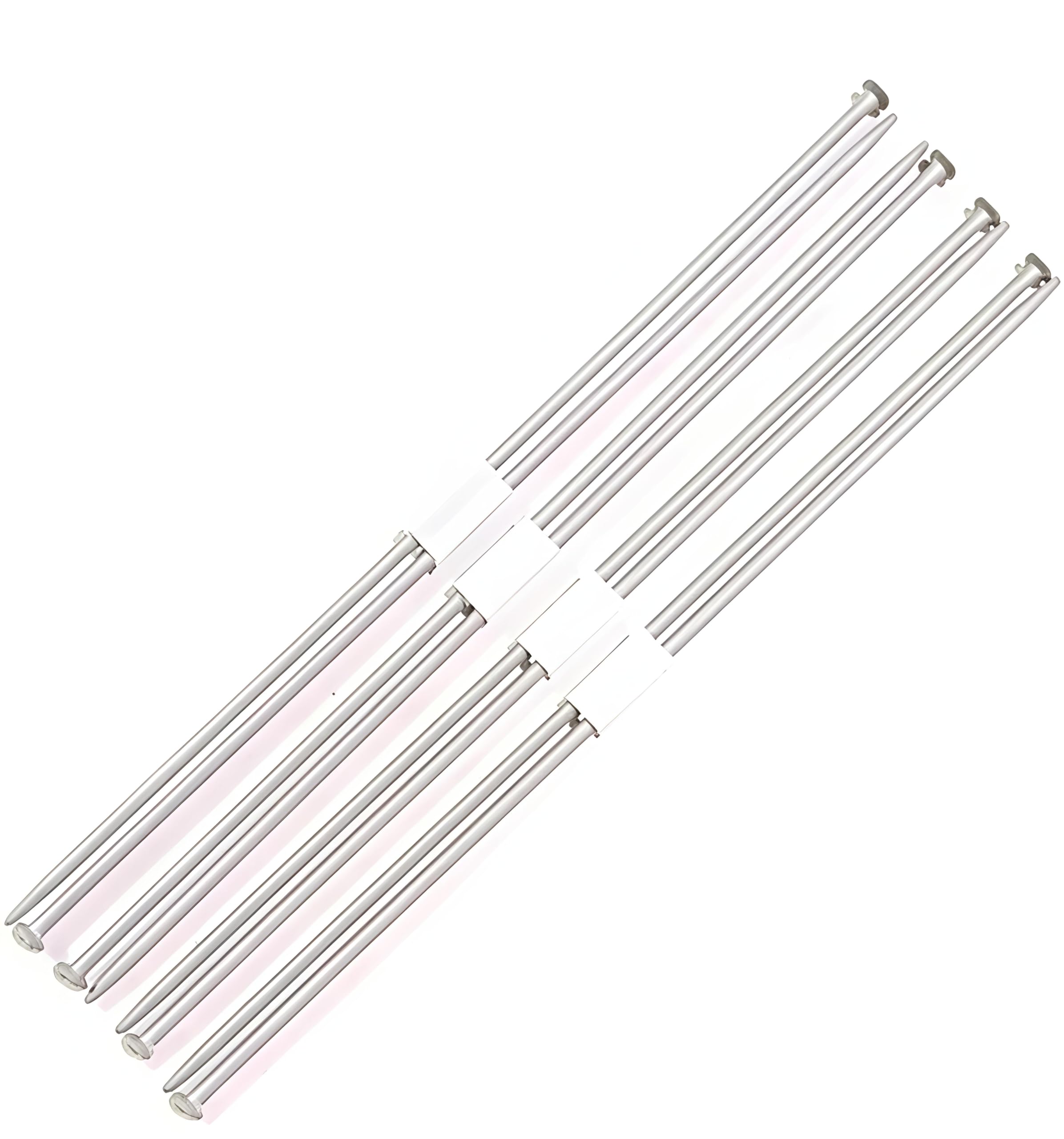 waaome (Wool Salai 4 Pair) Knitting Needle Pins No 9,10,11,12 Rounded Knob Single Sided (Pakki Salai) 4 Pairs Wool Thread Salai(CV4)-picture-22