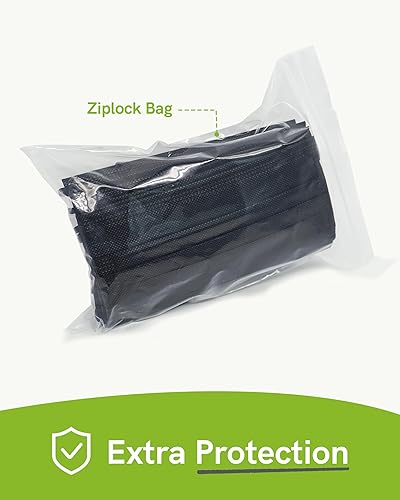 Miniatura 32 de FriCARE Mascarillas desechables, 3 capas ASTM nivel 3 grado médico, elegibles para FSA/HSA, transpirables y cómodas para alergias/protección solar