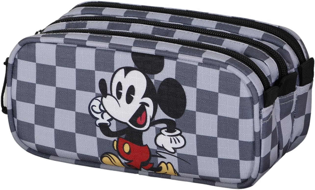 Mickey Mouse Move-Fan Trick Pencil Case 2.2, Grey, 23 x 11 cm