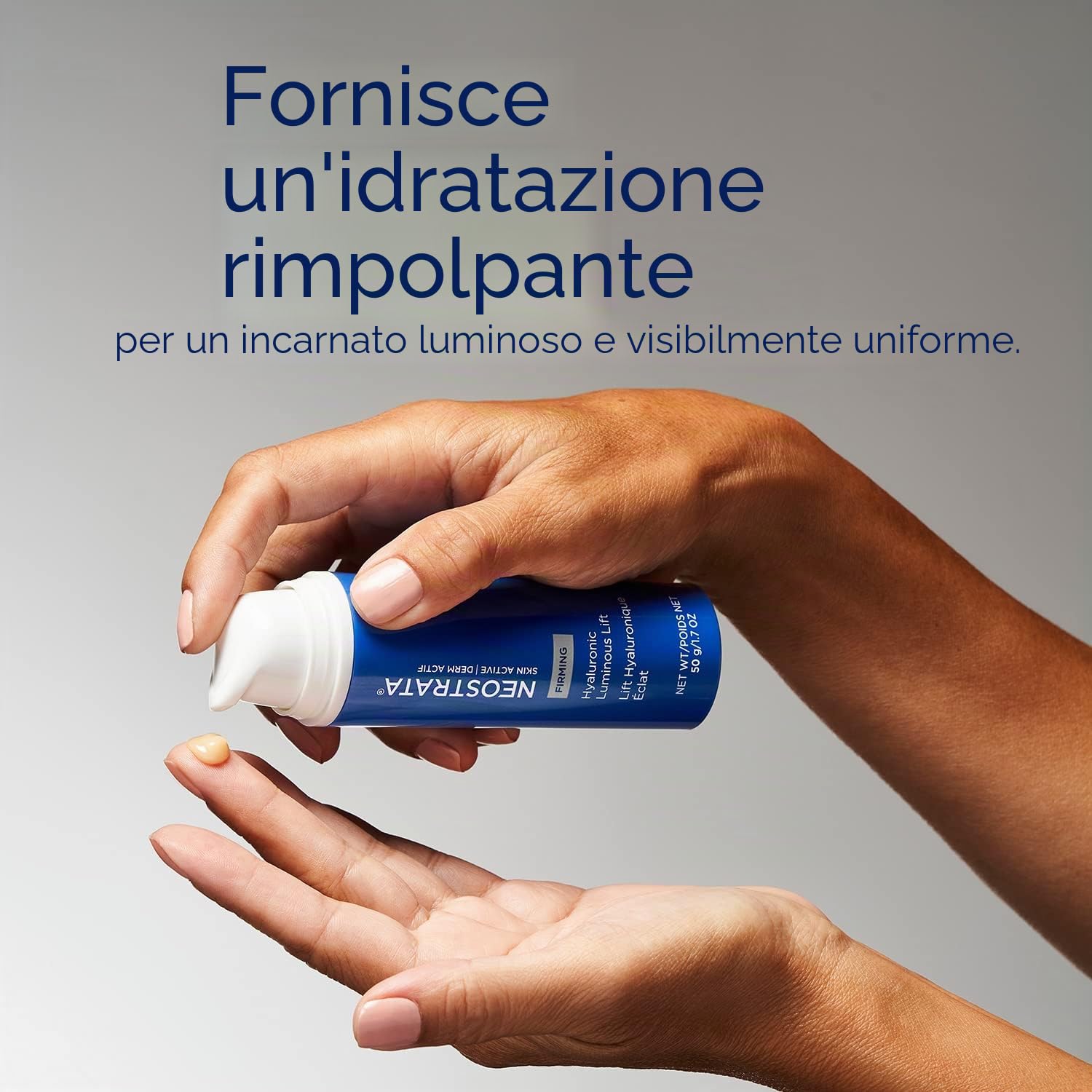 NEOSTRATA Hyaluronic Luminous Lift Daily Gel Crema idratante con acido ialuronico e neoglucosamina, senza profumo, non comedogenico, 1,76 oz.