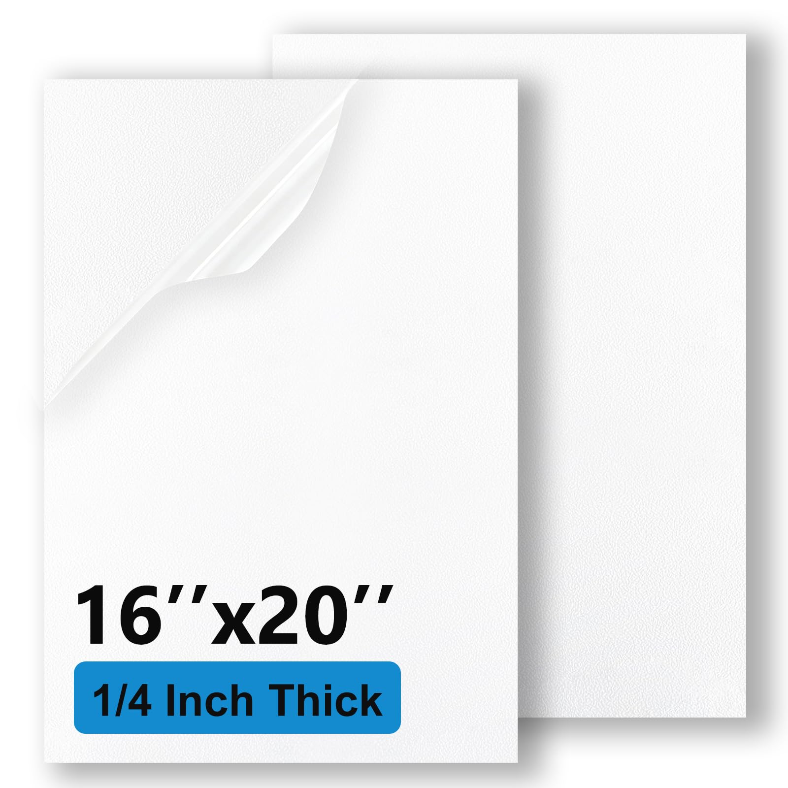White ABS Plastic Sheets - 2 Pack (8x12 Inch) -16