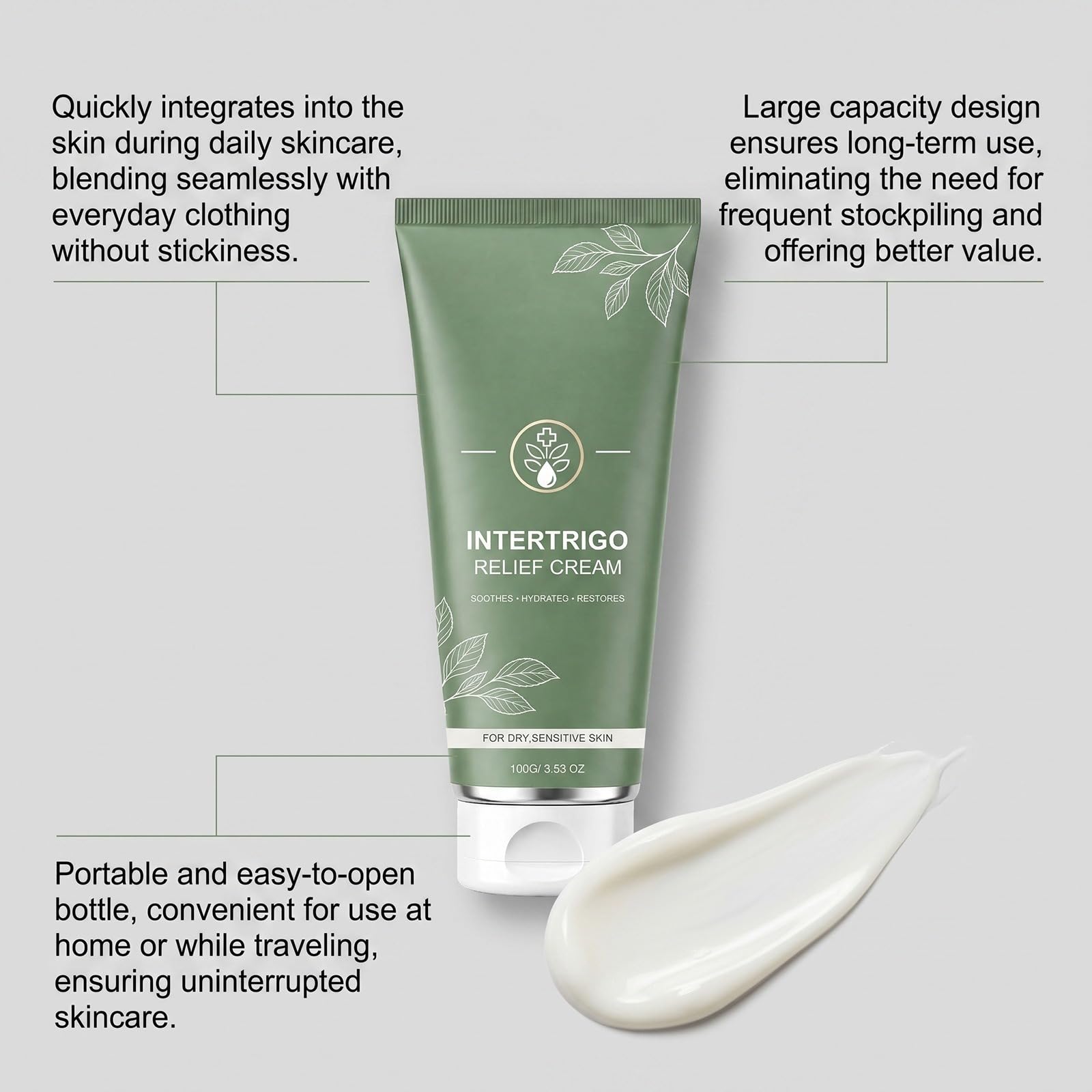 CrèMe Anti-Frottement — PréVient Irritations CutanéEs ; RéDuit Frottements