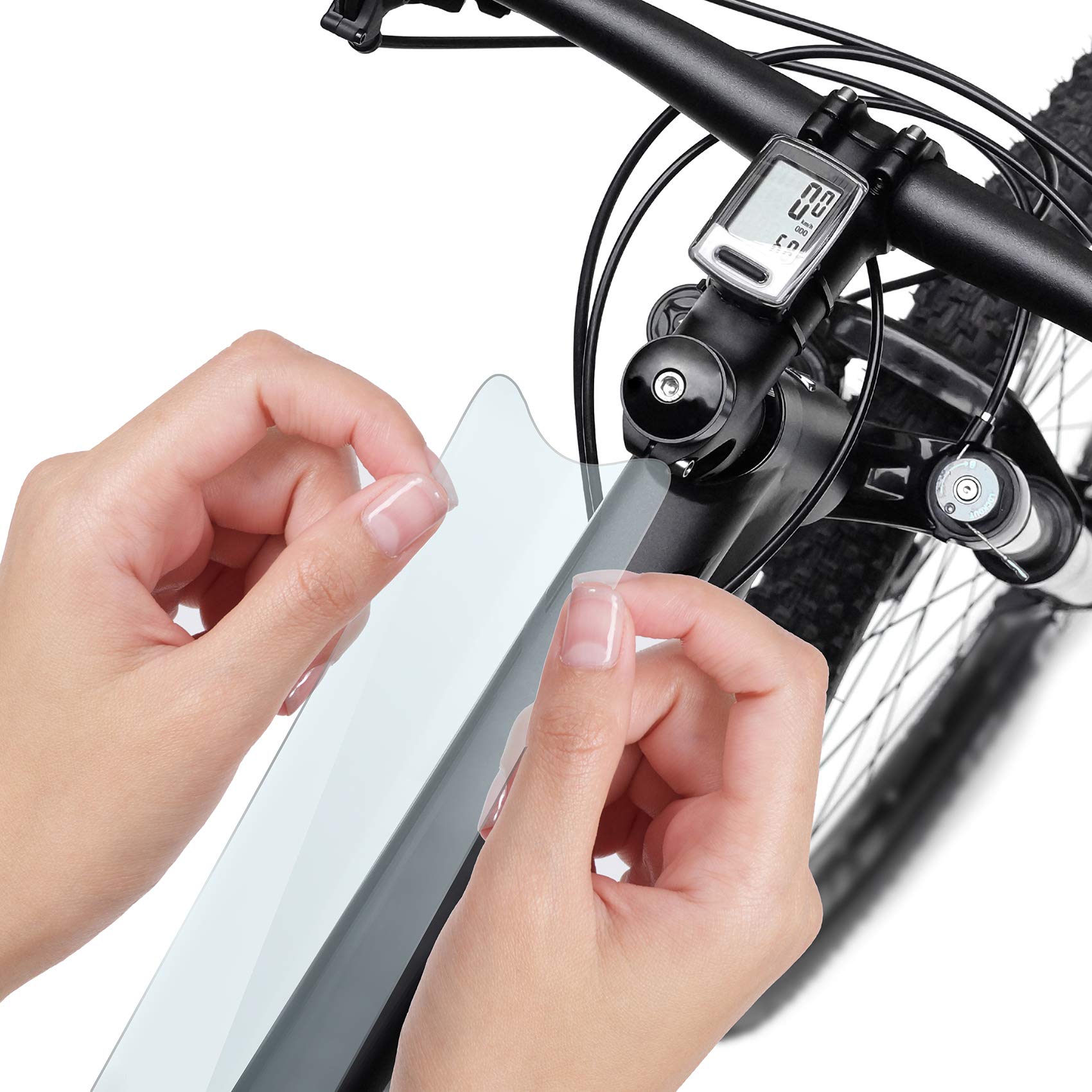 Lot de 21 films de protection de peinture transparents pour vélo