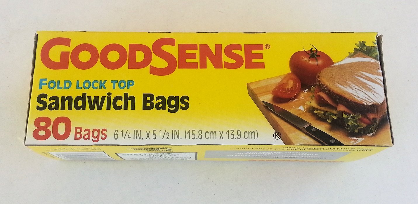 GoodSense Sandwich Bags Fold Lock Top 80 Bags (2 Pack) &... Amazon.in