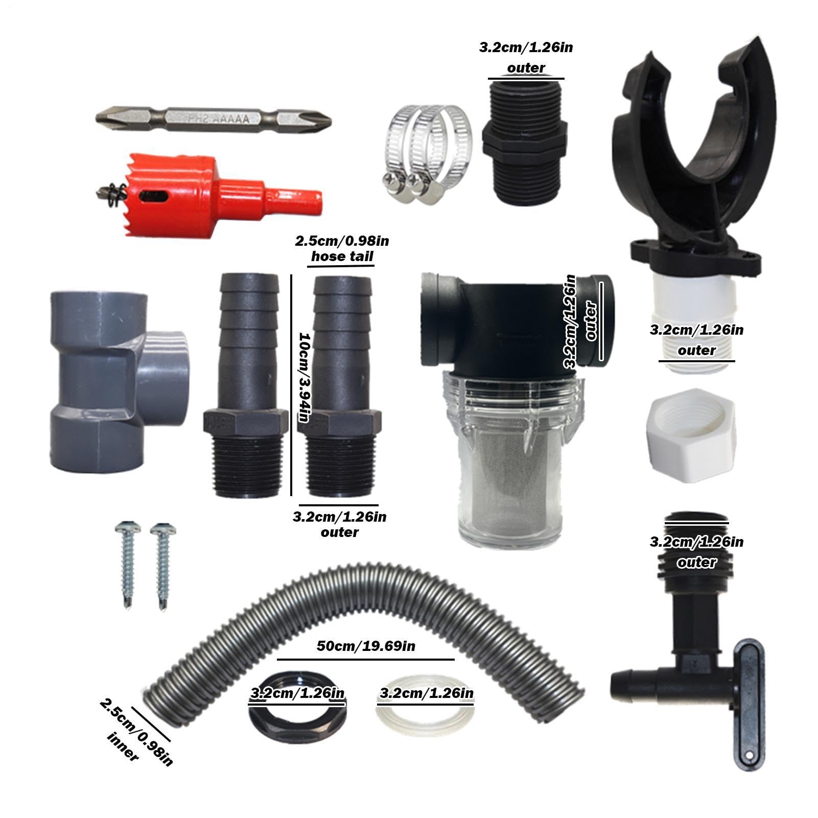 Rain Catcher,di raccolta 'acqua piovana di raccolta 'acqua | Kit rubinetto per botte di pioggia Deviatore 'acqua piovana per la raccolta 'acqua piovana di Gutter