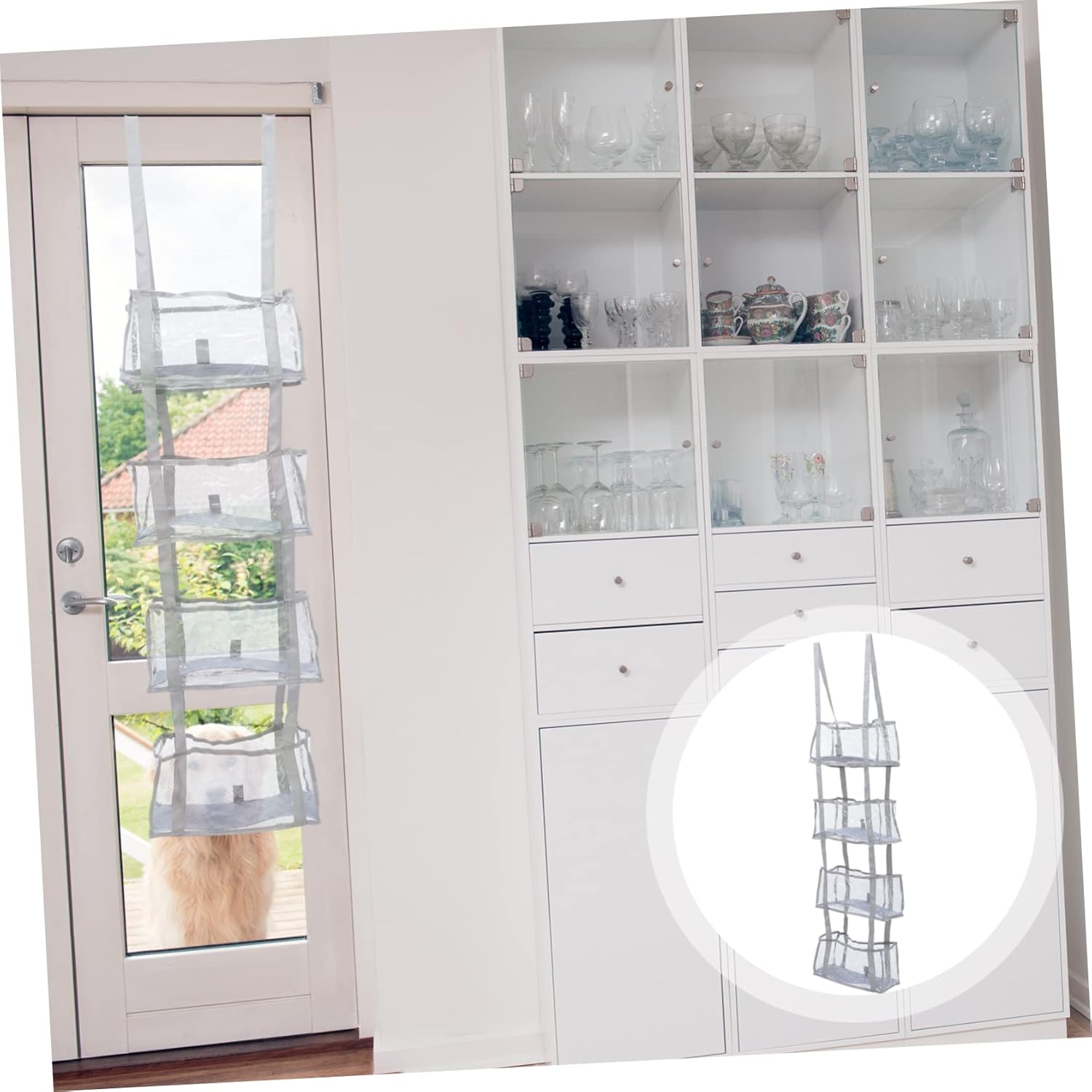 DECHOUS Storage Hanging Bag over Door Organizer Multi-pocket Boys and Organizer Safe Materials