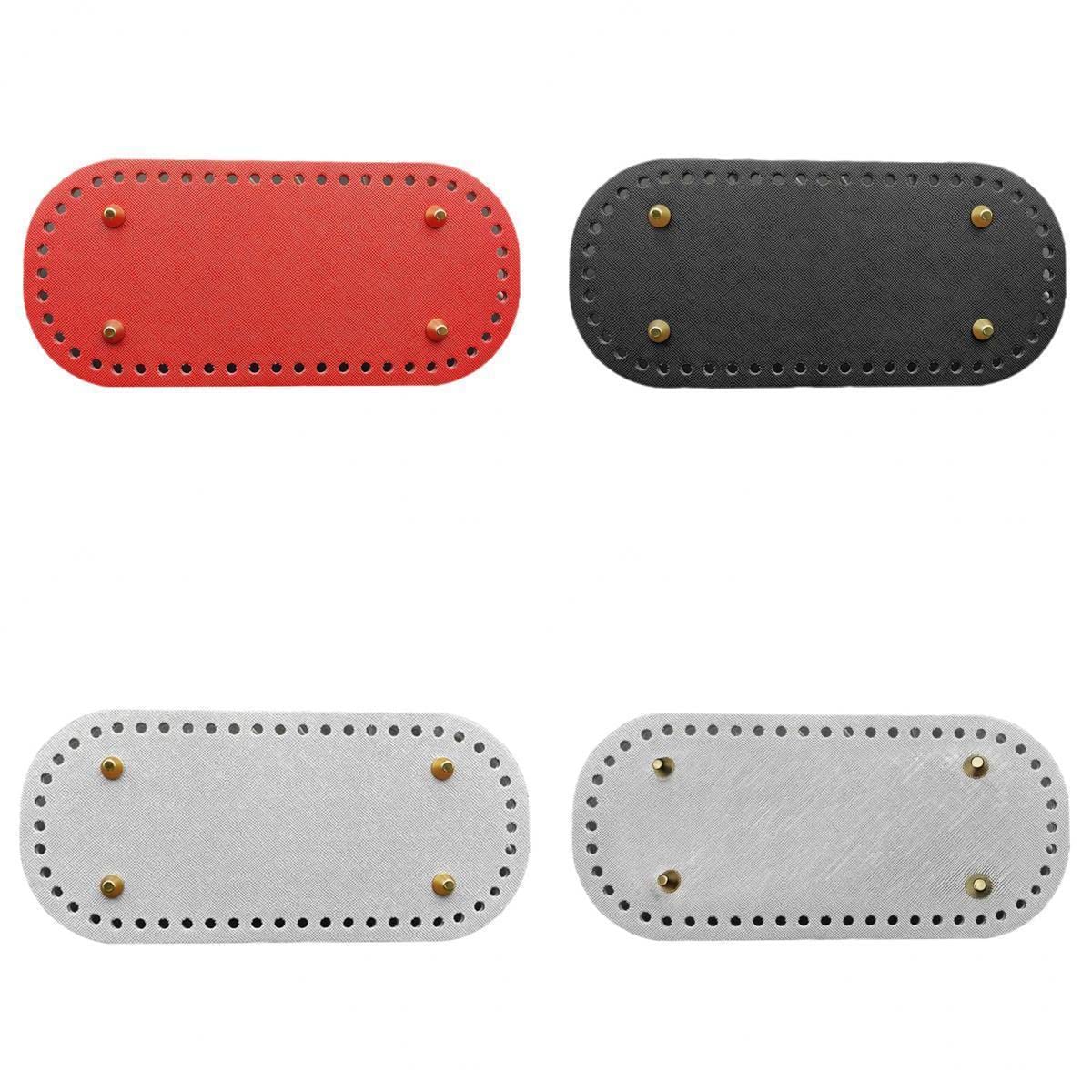 Bnf® Leather DIY Bags Bottom Mat Pad for Bags Making Red Black Gray Silver-image-49