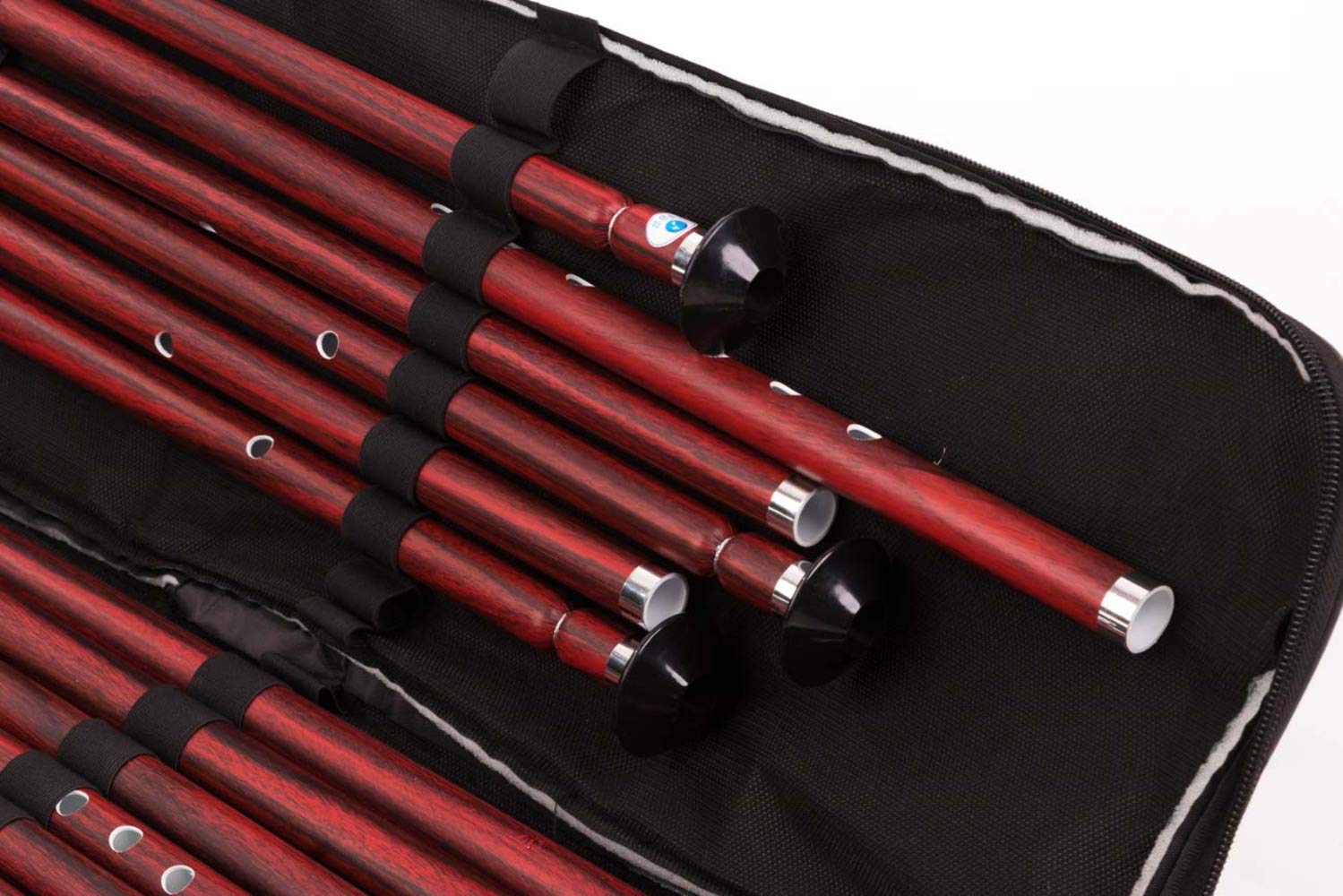 Set completo di 13 accordatura Ney 440HZ in plastica PVC di qualità con custodia morbida