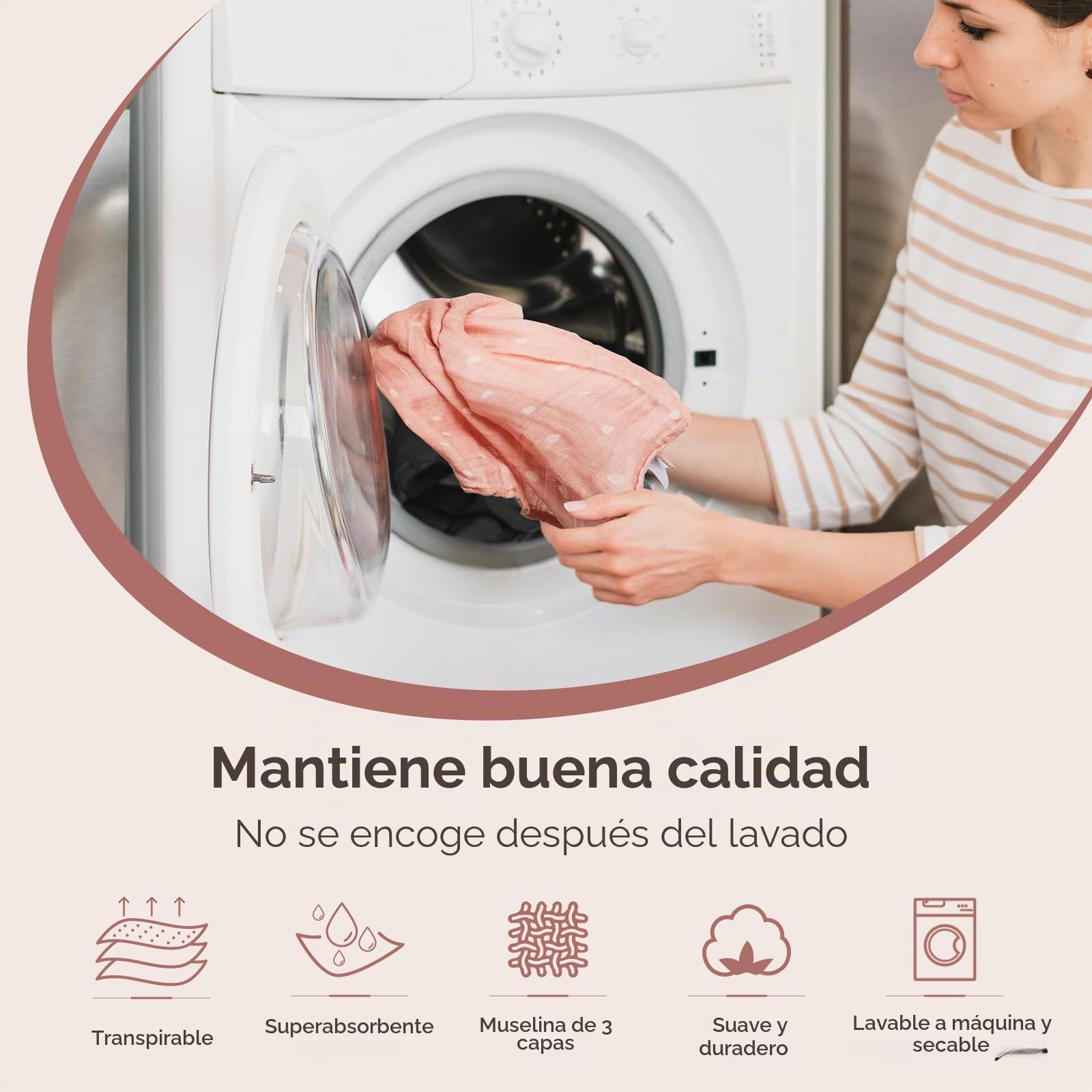 Maliton Paños de Muselinas para Bebé, Paquete de 6 Unidades de 70 x 70 cm, Paquete de Muselina para Bebés, Niñas y Niños, Absorbentes, Paños de Algodón Transpirable para Limpiar, Cuadrados de
