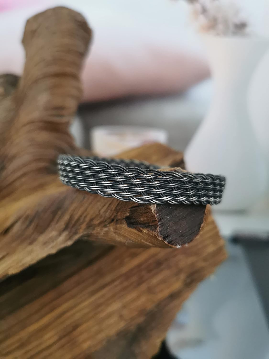 silver braided bracelet, celtic bracelet, 999 silver vikings bracelet, kazaziye bracelet, woven bracelet, oxidized silver bracelet