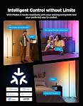 Govee Floor Lamp Basic, 1000lm LED Corner Lamp Compatible with SmartThings, Matter, Alexa, Standing Lamp with Music Mode and 16 Million DIY Colors, 85 Dynamic Scene, Modern Floor Lamp for Living Room