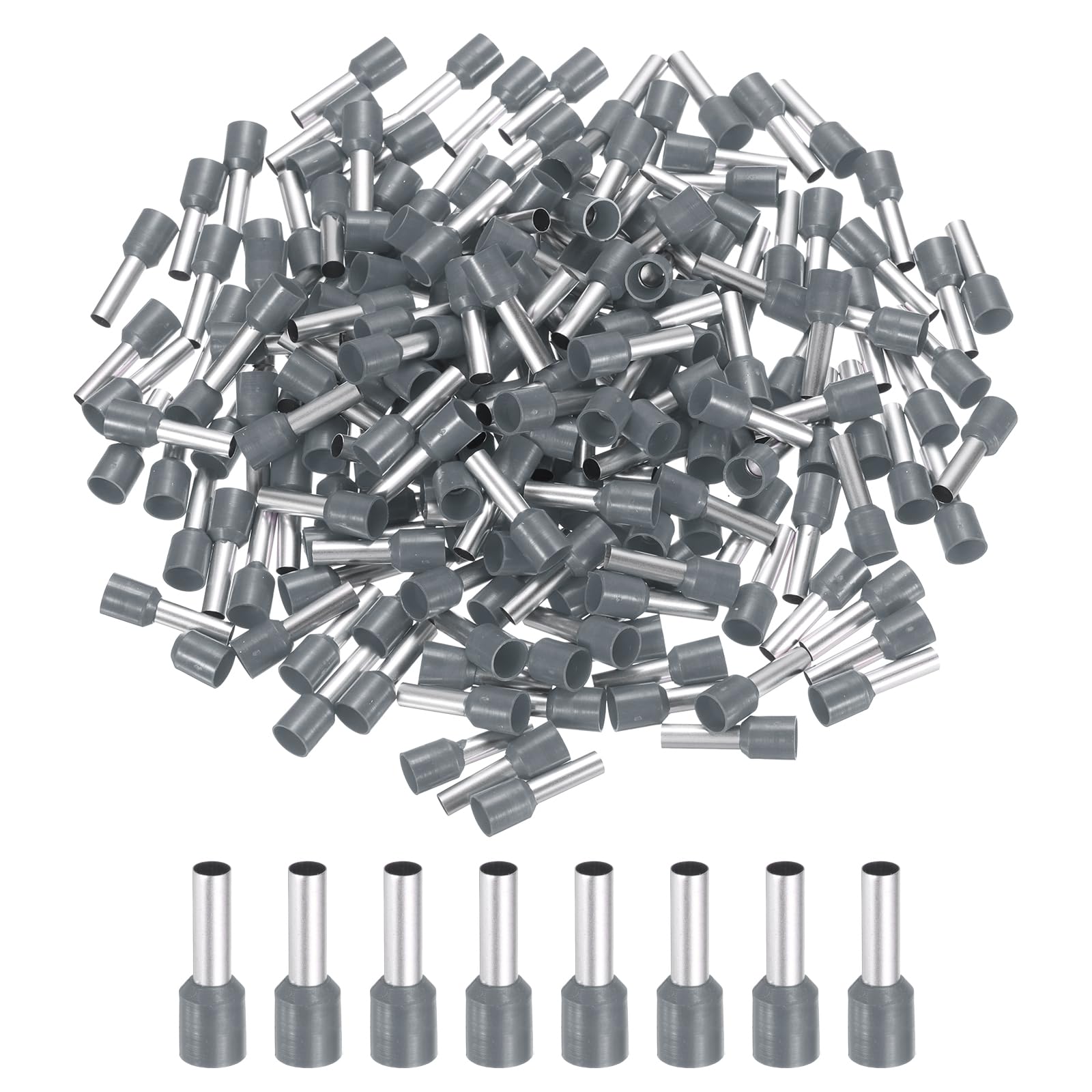 Terminales de alambre 12 AWG MECCANIXITY con 1000 virolas aisladas para cables grises