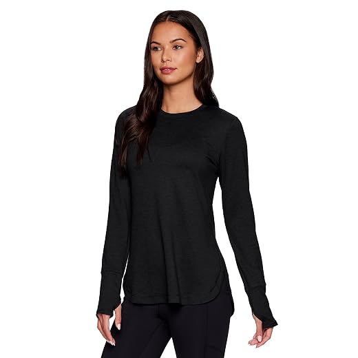 RBX Active Women's Fashion Athletic Yoga Long Sleeve Super Soft T-Shirt
