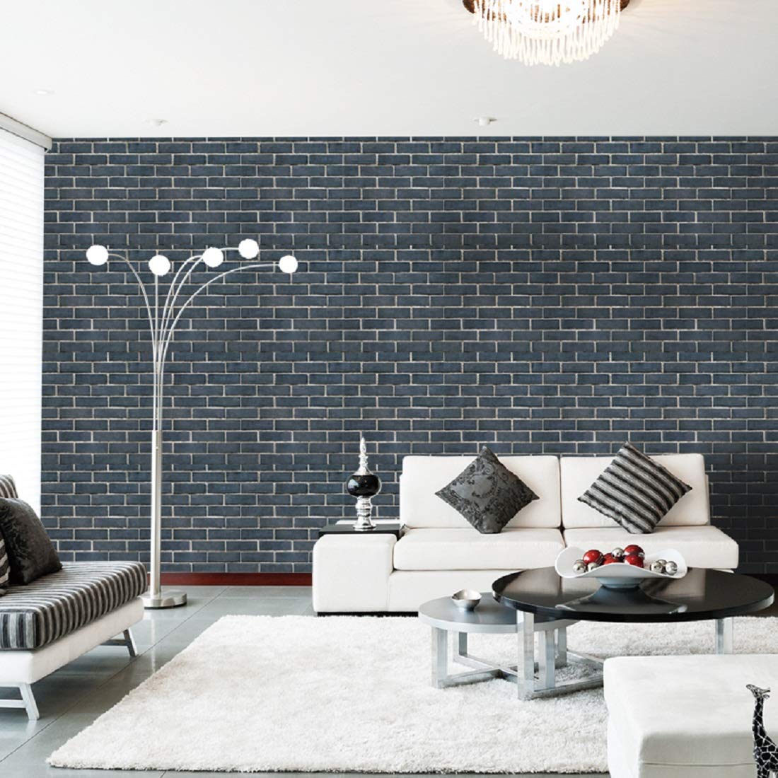 Indian Royals Natural Brick Wallpaper for Home, House, and Walls - Stick-On Design (200 CM X 45 CM) (Set of 1) 4