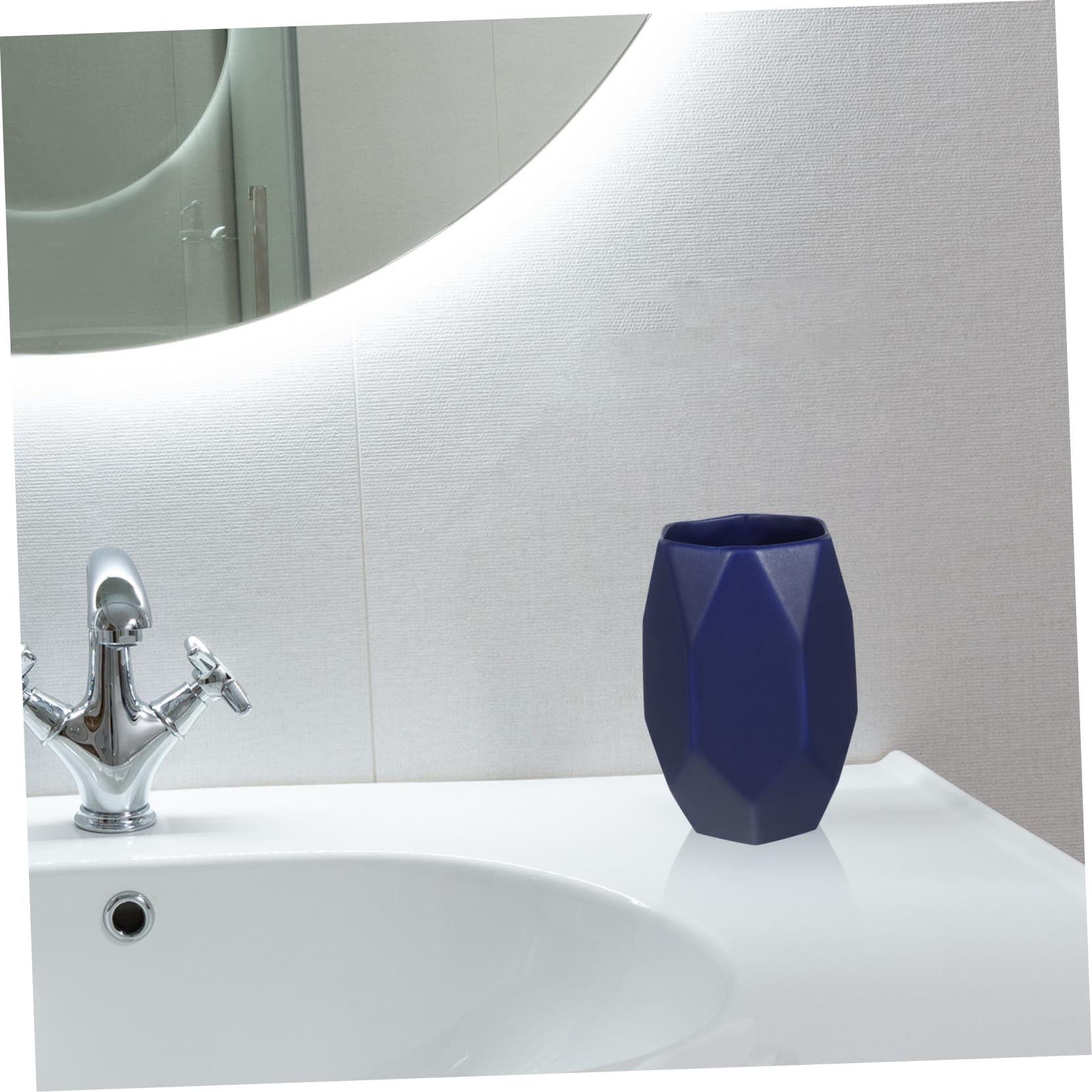 HOLIDYOYO 1pc Ceramic Couples Brush Cup Nonporous Toothbrushing Mug for Home Dorm Grey