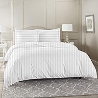 Vista 50 de Lujosa funda de edredón suave de 800 hilos, 100% algodón egipcio, tamaño Queen de gran tamaño (98 x 98 pulgadas), 1 funda de edredón con cierre