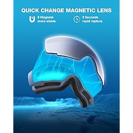 ZIONOR X4 Ski Goggles Magnetic Lens - Snowboard Goggles for Men Women Adult - Snow Goggles Anti-fog UV Protection