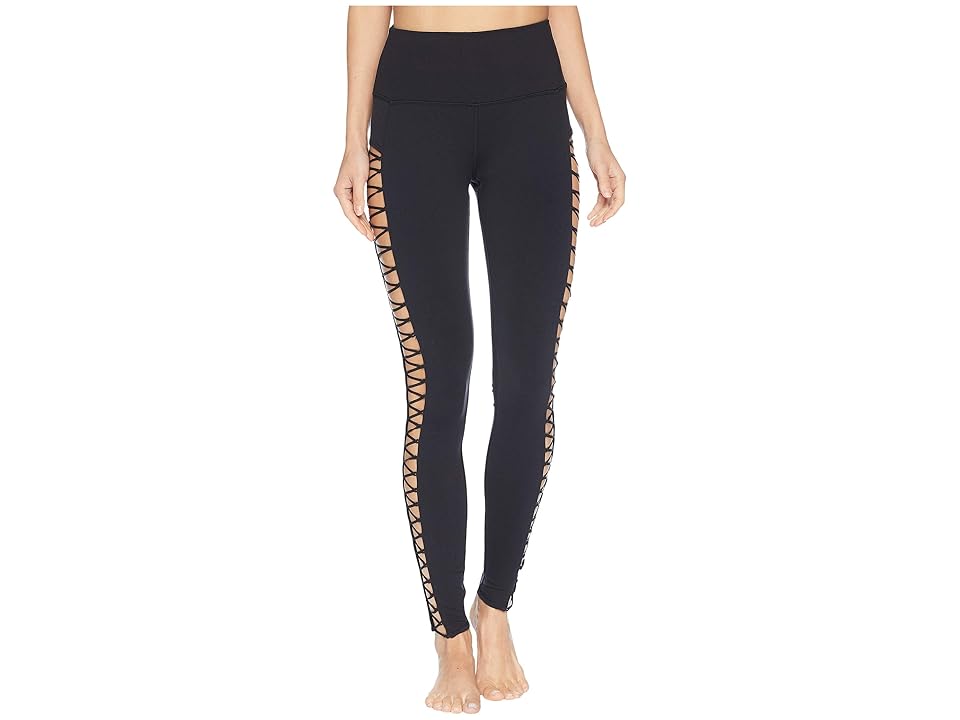 

ALO High Line Lace-Up Legging (Black) Women's Clothing