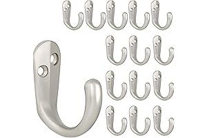 IBosins Single Wall Hooks Wall Mounted - Set of 15