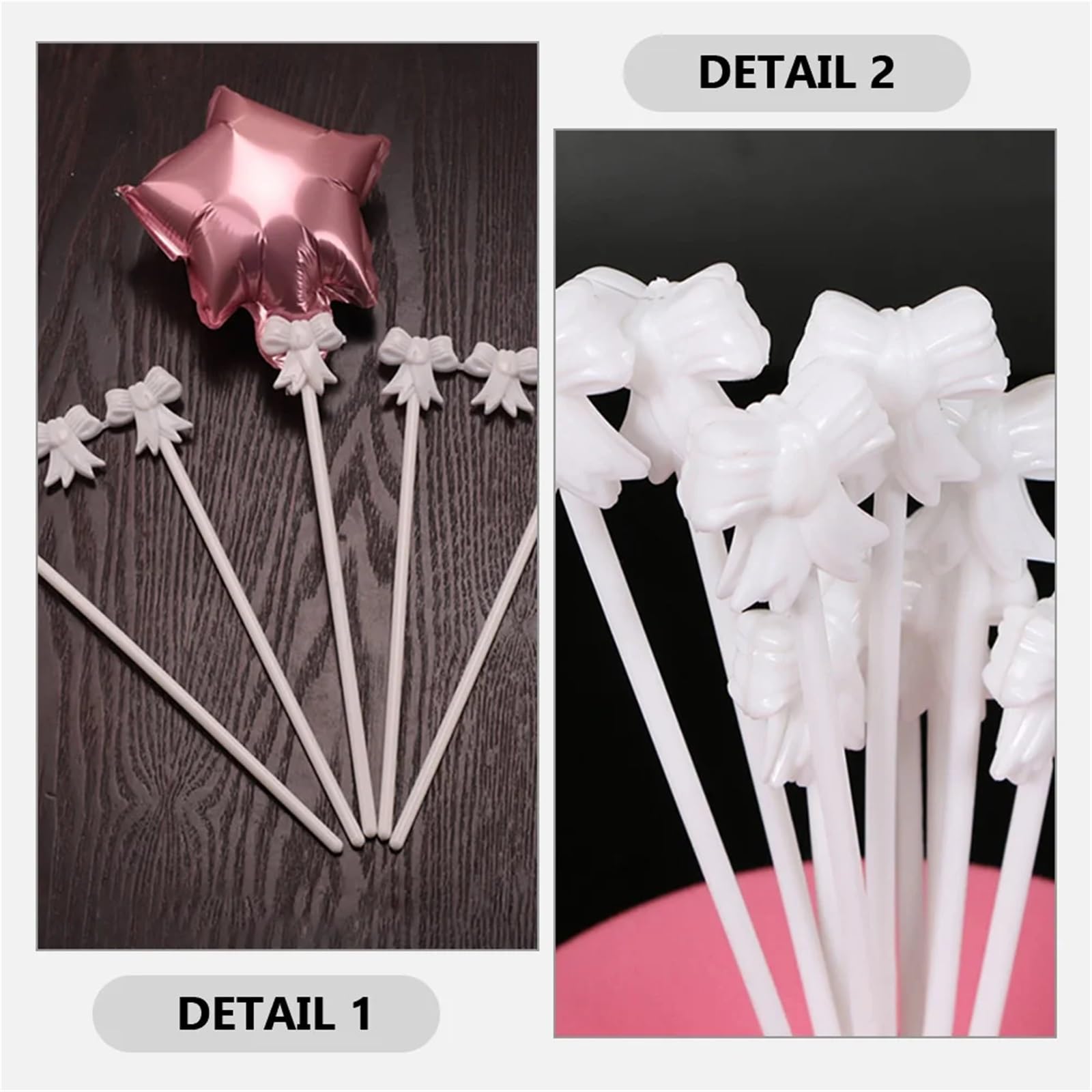 Soporte para palos de globos 100 Uds. Palillos for globos, palitos for globos de plástico, soporte for globos, soporte for globos