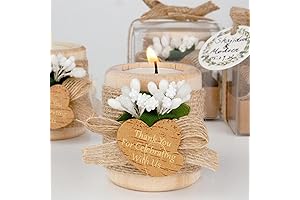 12PCS Wooden Tealight Candle Holders
