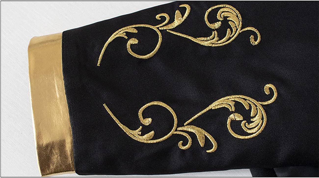 Men's Fashion Palace Gold Embroidered Jacket Court Uniform costume