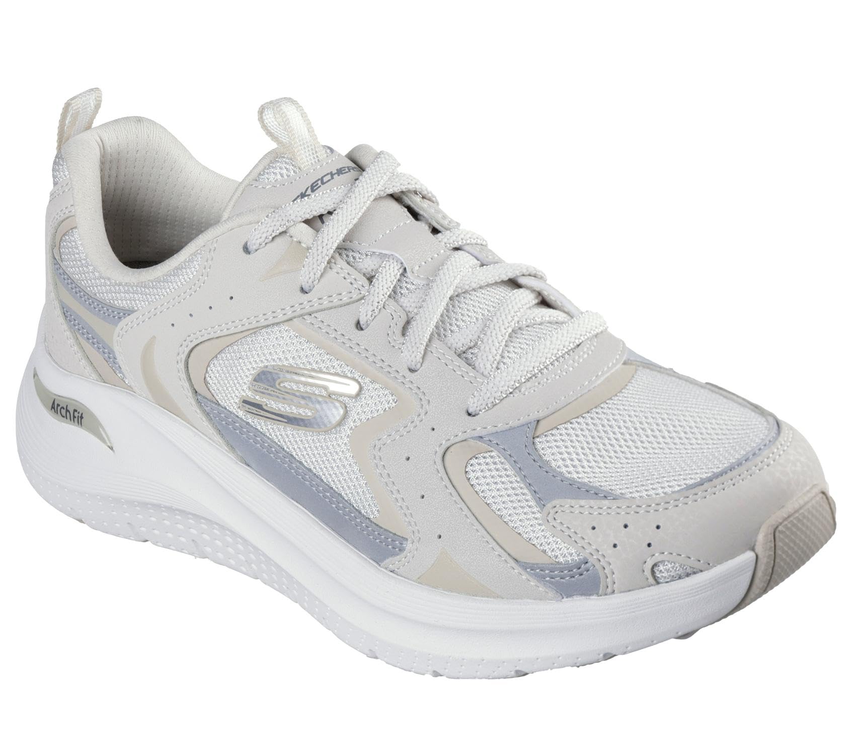 Skechers Arch Fit 2.0 Nb NAT Natural Womens trainers 150332 in a Plain Textile in Size 7