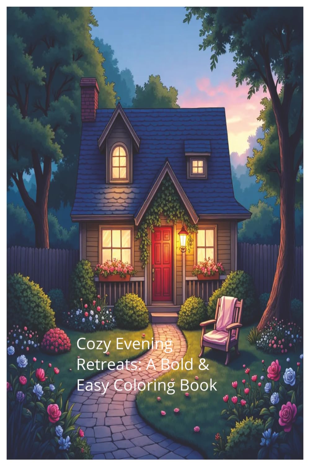 Cozy Evening Retreats: A Bold & Easy Coloring Book