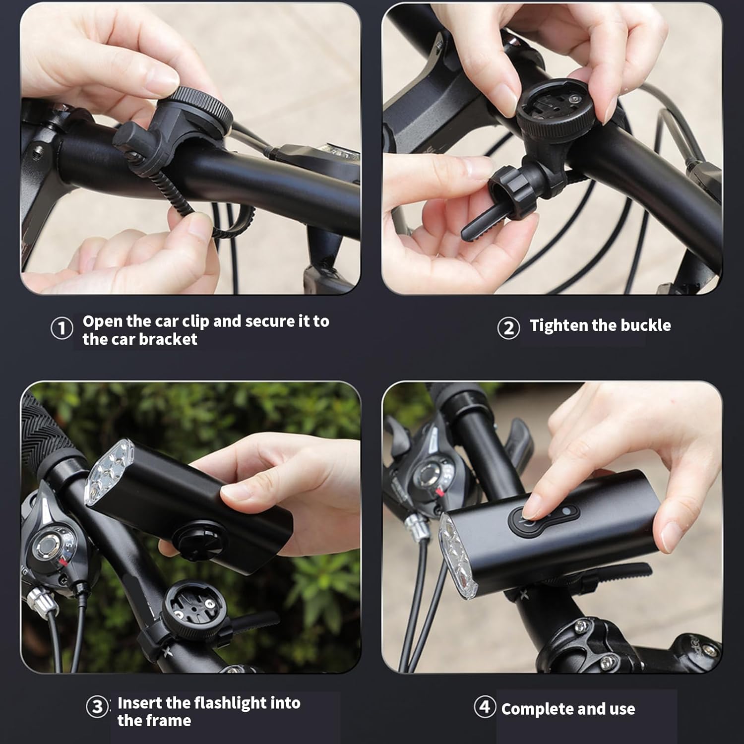 Cycling Front Lamp Bicycles Head Light LED Head Flashlight Front Rechargeable Mountain Bike Headlight