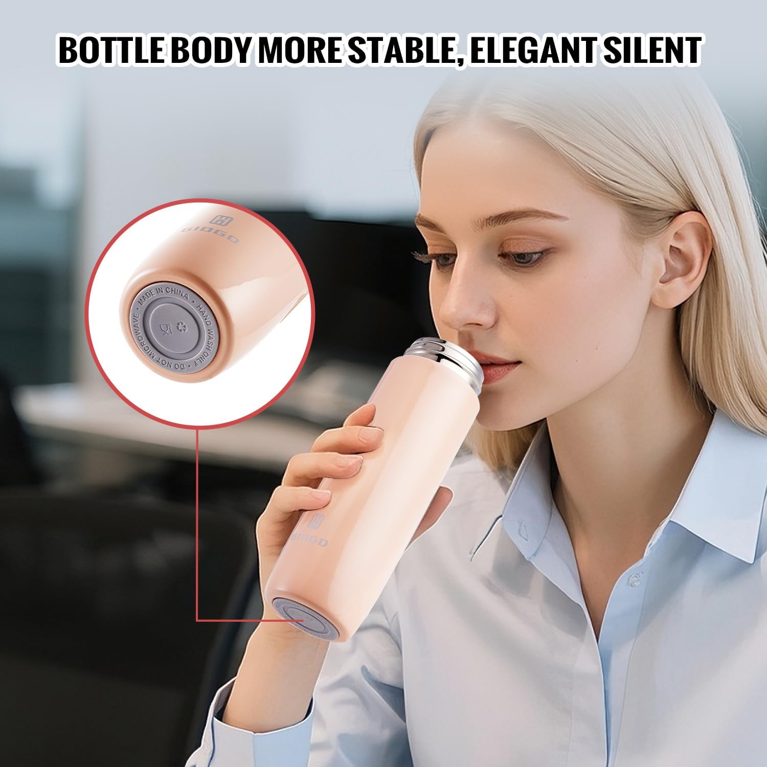 Small Thermo Bottle Slim Mini Vacuum Insulated Water Bottle 285ml/9.6oz Water Flask Stainless Steel Thermal Water Bottles Thermo for Hot and Cold Drinks Perfect for Purse or Kids Lunch Bag(Red) - Image 5