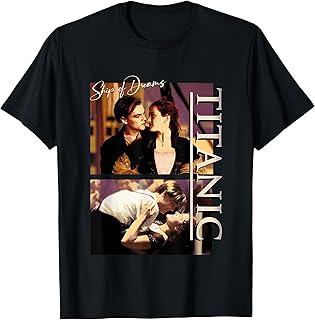 Titanic Iconic Jack & Rose Ship Dreams Vintage Chest Poster T-Shirt