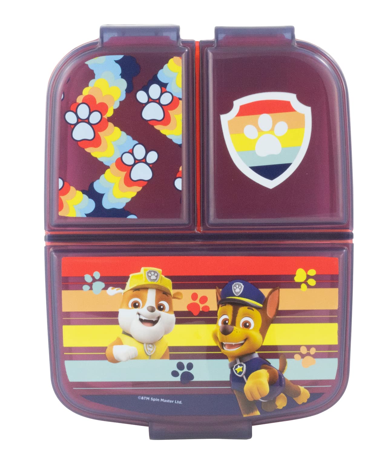 Boîte à Repas - La Pat' Patrouille - 3 Compartiments - Click-Up - Rose