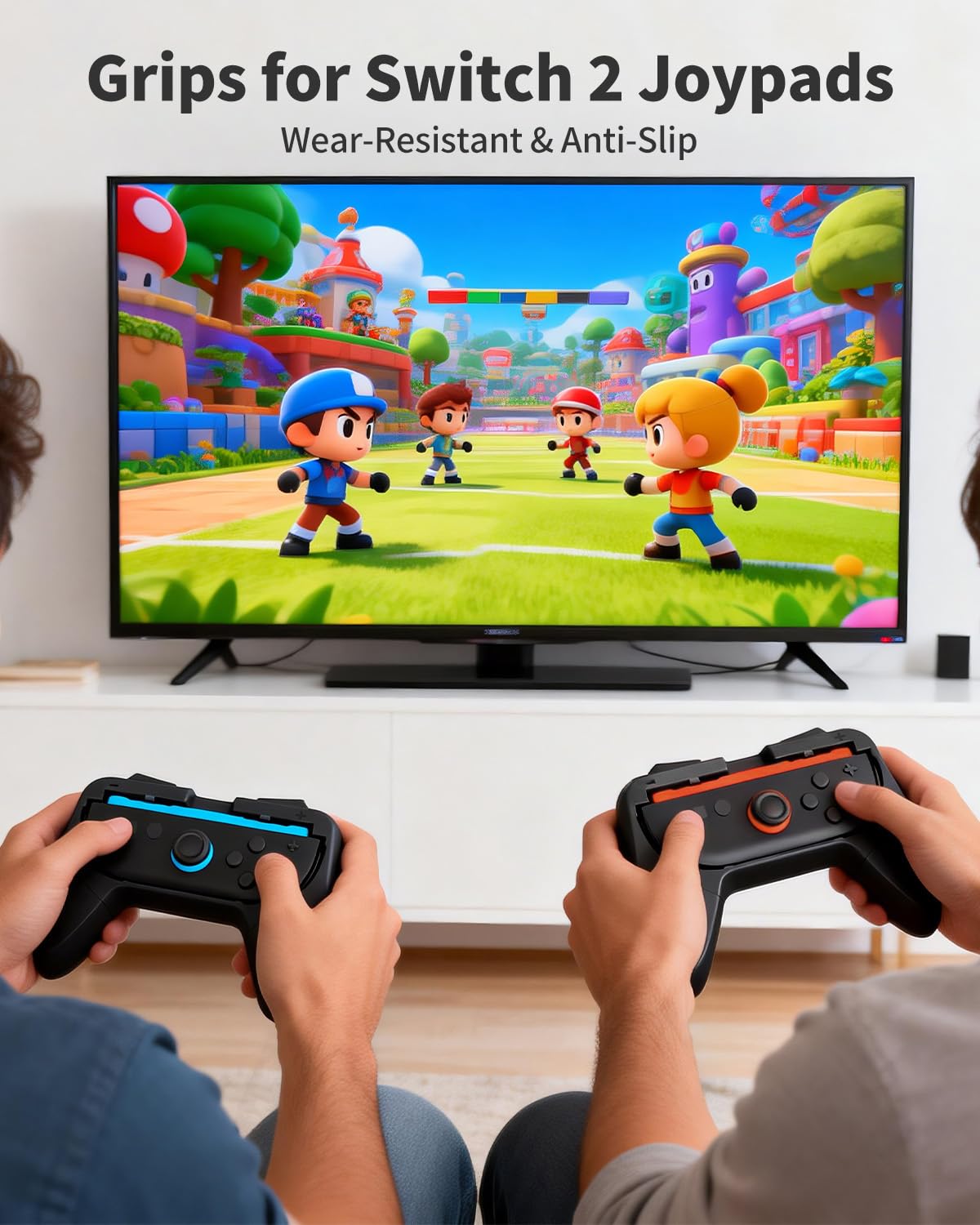 Pro Controllers Accessories Bundle for Nintendo Switch 2 20-in-1: Wireless Controllers, Carrying Case, Screen Protectors, Dockable Console Protective Case, Steering Wheels and Thumb Grips for Joysticks - Grey