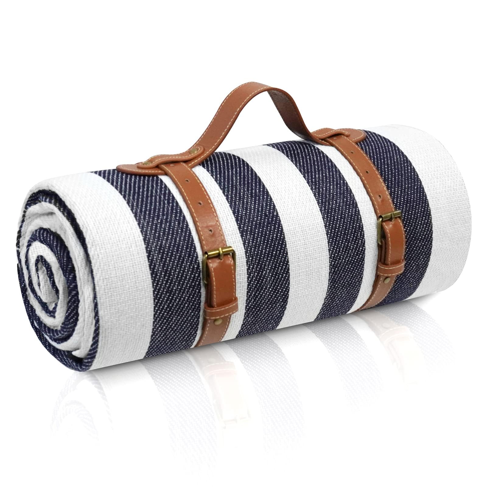 sapsisel 203,2 x 203,2 cm Picknickdecke, extra groß, wasserdicht und faltbar, Stranddecke, 3-lagige Outdoor-Decke für 6 bis 8 Erwachsene, für Camping, Park, Strand, Gras, drinnen usw