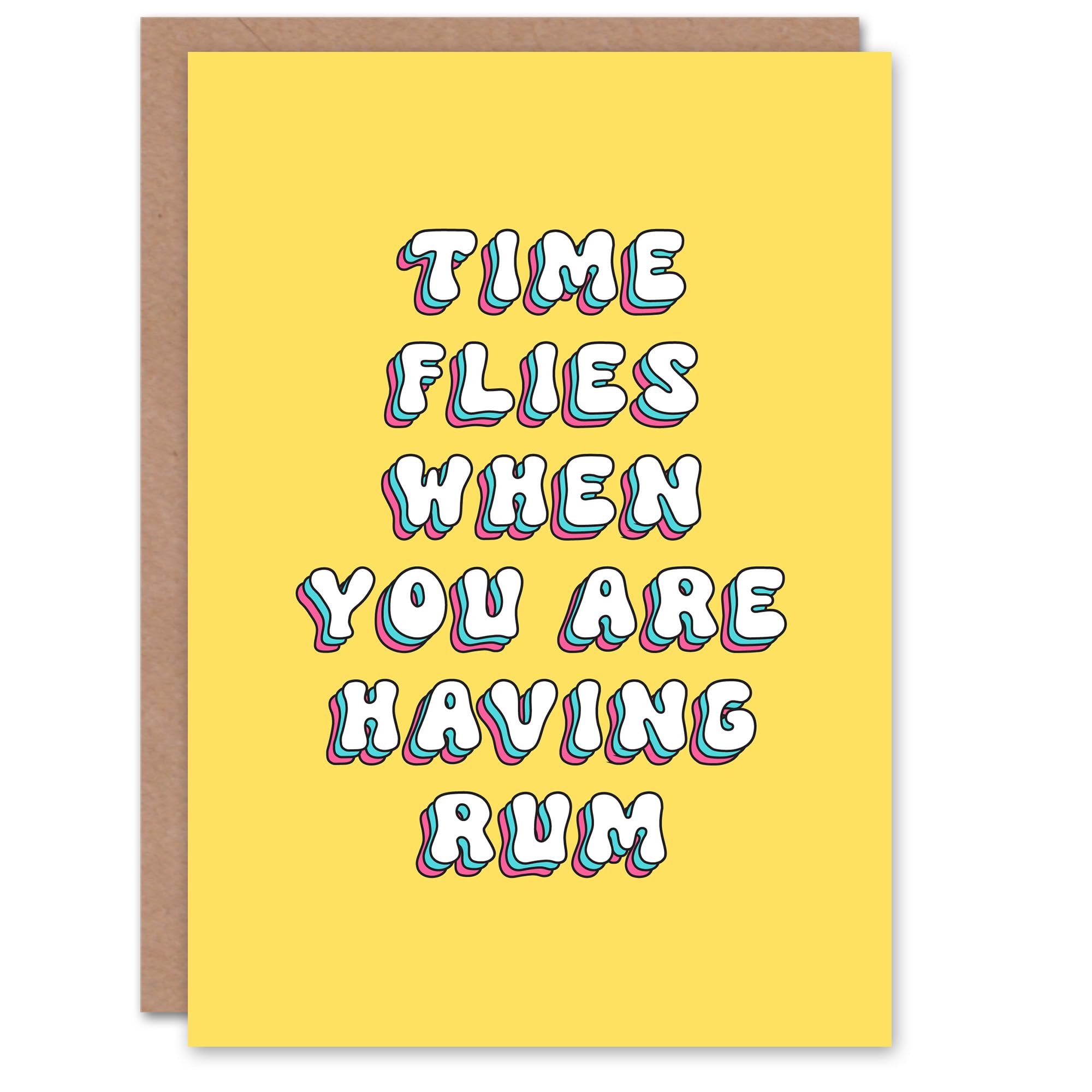 Artery8 Women's Greeting Card - Funny Pun Birthday Card - Yellow