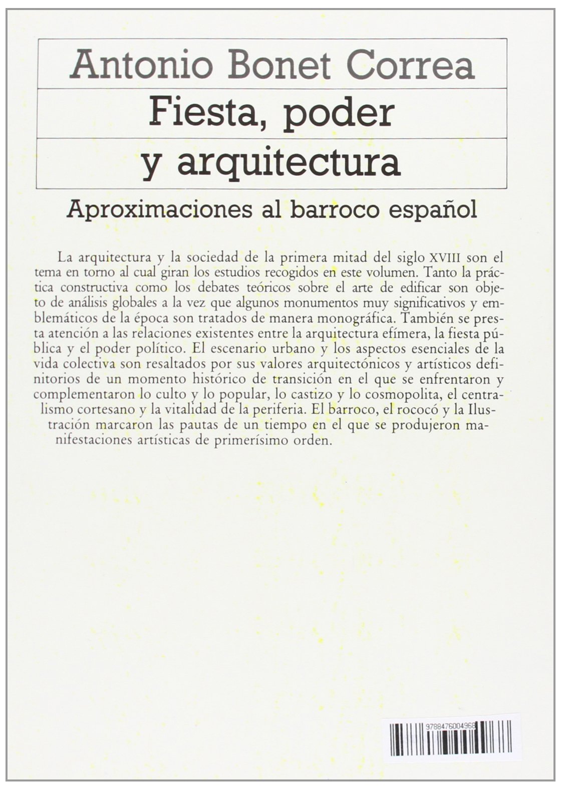Fiesta, poder y arquitectura: 22 (Arte y estética)