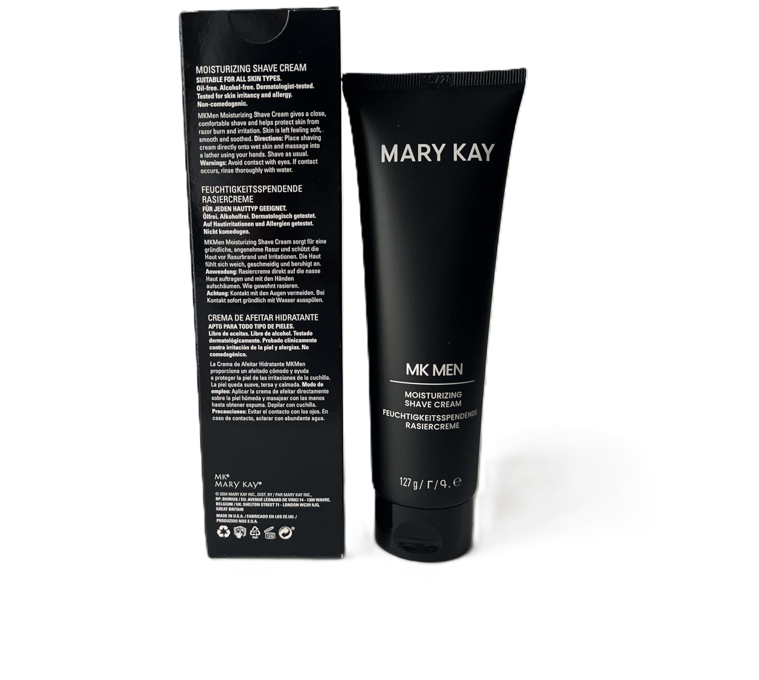 Mary Kay MK Men - Crema de afeitar hidratante para hombre, 127 g