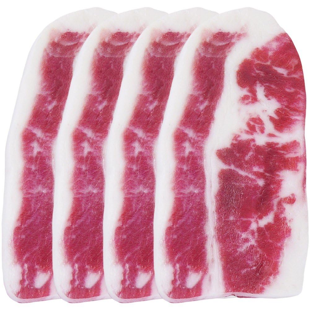 hzzsbu 4 Pcs Realistic Beef Steak Model Ornament Simulation Food Artificial Lifelike Fake Beef Meat Model Steak Models Props