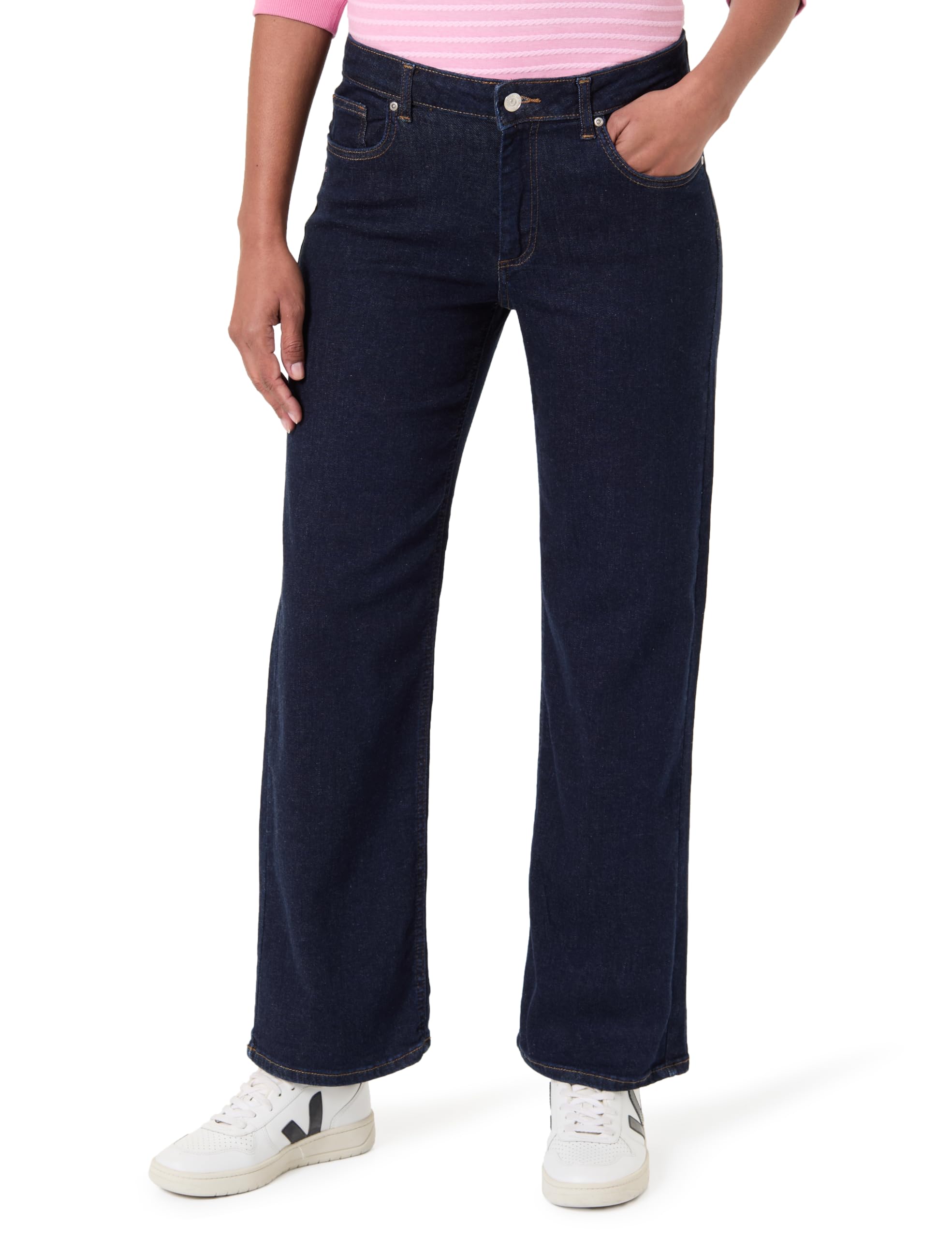 ONLY Damen Straight Fit Jeans Onlblush Mid Straight DNM Tai467 Noos
