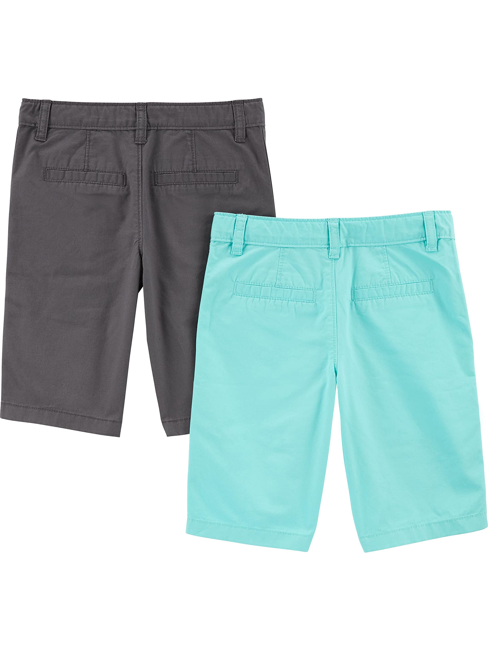 Simple Joys by Carter's Flat Front Shorts, Pack of 2 - Pantalones Cortos Niños