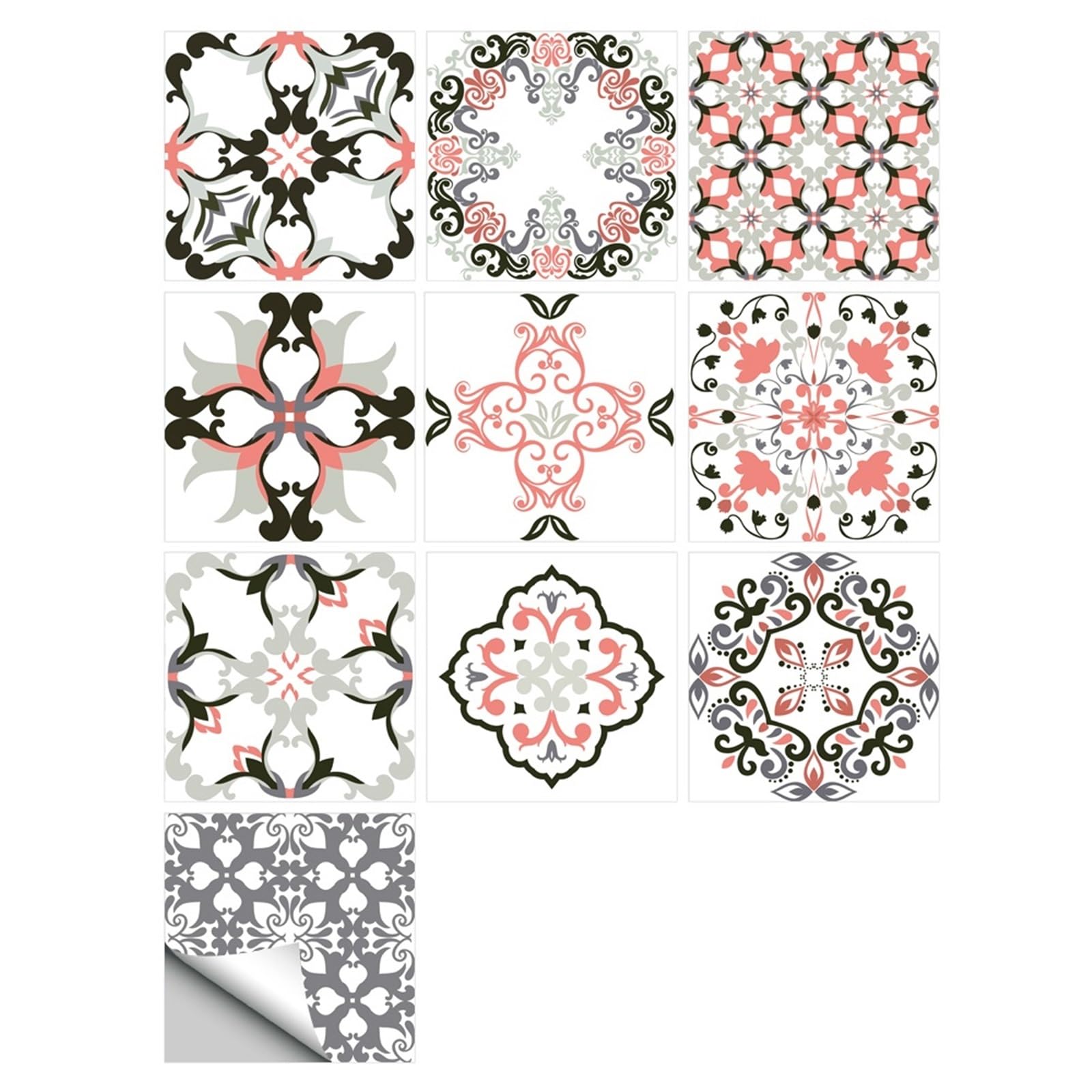 Carrelage multicolore adhésif pour relooker votre crédence de cuisine facilement