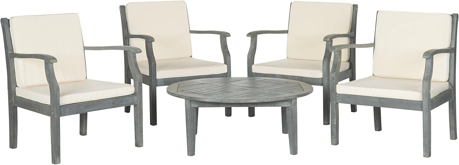 SAFAVIEH Outdoor Living Collection Anaheim 5-Piece Outdoor Living Set
