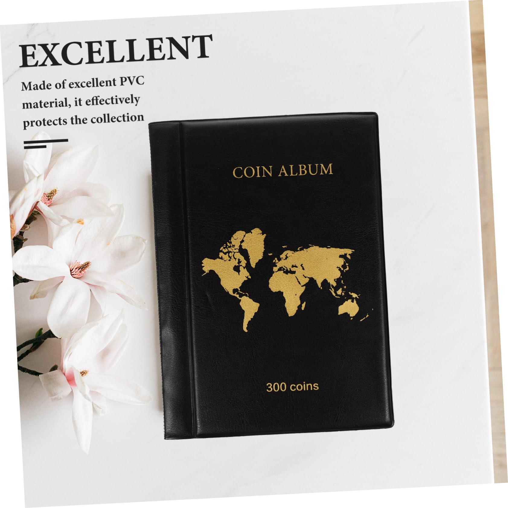 TOYANDONA Album per Monete da Collezione Espositore Trasparente per Monete e Carta Moneta Raccoglitore Sicuro in PVC Robusto Custodia Elegante e Pratica
