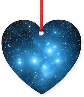 CafePress Pleiades Star Cluster 3.25" x 3" Wood Heart Ornament