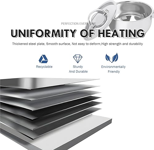 Miniatura 5 de FUGA CRAFT - Juego de utensilios de cocina de acero inoxidable de 7 piezas, ollas y sartenes para estufas de gas, inducción y cerámica, apto para