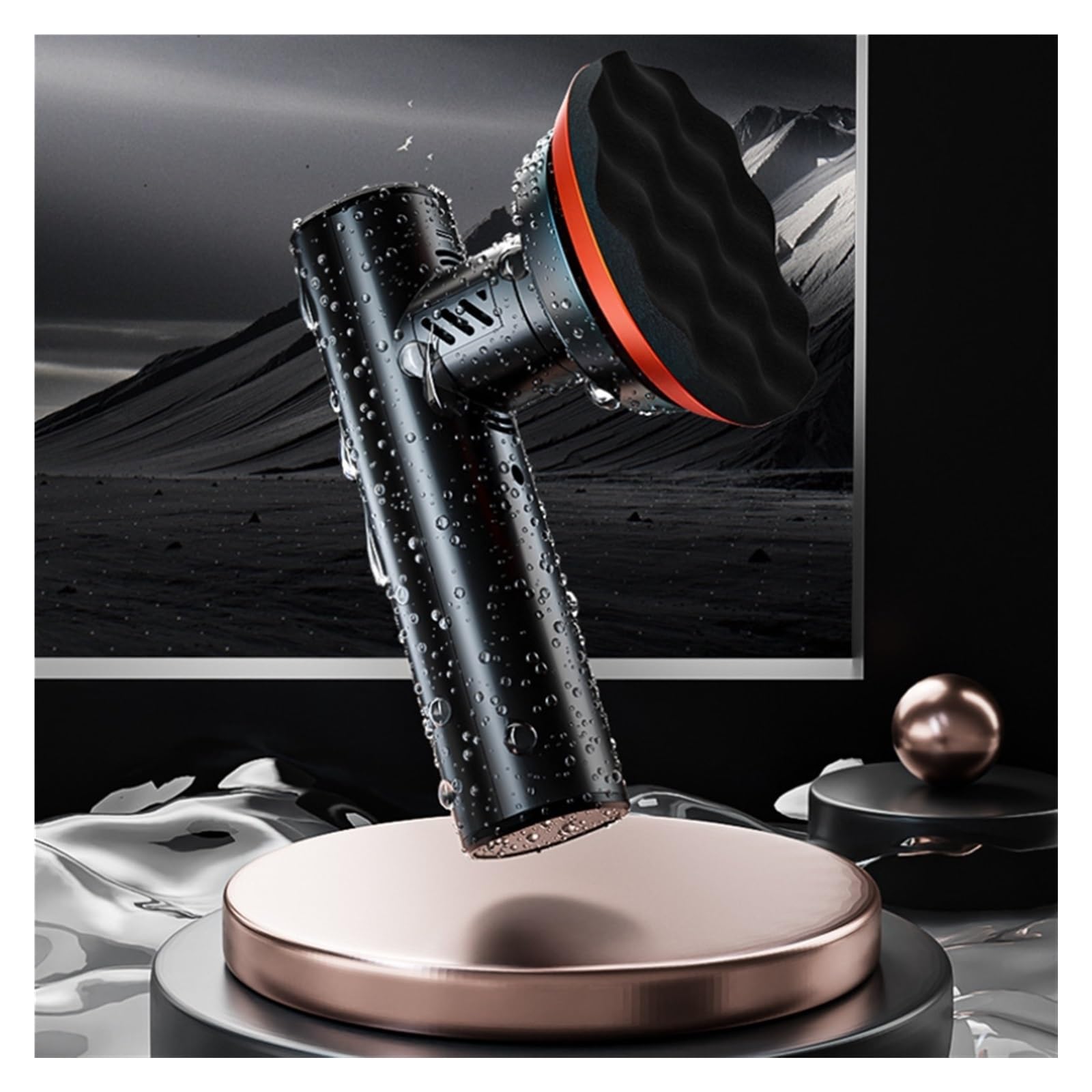 Pulidora Máquina pulidora y enceradora de Eje excéntrico, Herramientas de reparación de arañazos for Coche eléctrico inalámbrico, pulidor automotriz para Encerado y Pulido de Barcos y Coches