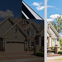 Vista 10 de Ohmywor Película de privacidad unidireccional para ventana, bloqueo solar, anti UV, película de tinte para ventana, control de calor, espejo diurno